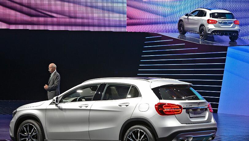 Rollt im nächsten Frühjahr an: Das Kompakt-SUV Mercedes GLA. Rollt im nächsten Frühjahr an: Das Kompakt-SUV Mercedes GLA.