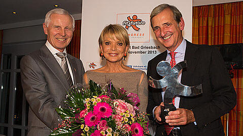 Ehrenpreisträger des Abends: Uschi Glas und ihr Ehemann Dieter Hermann (rechts).