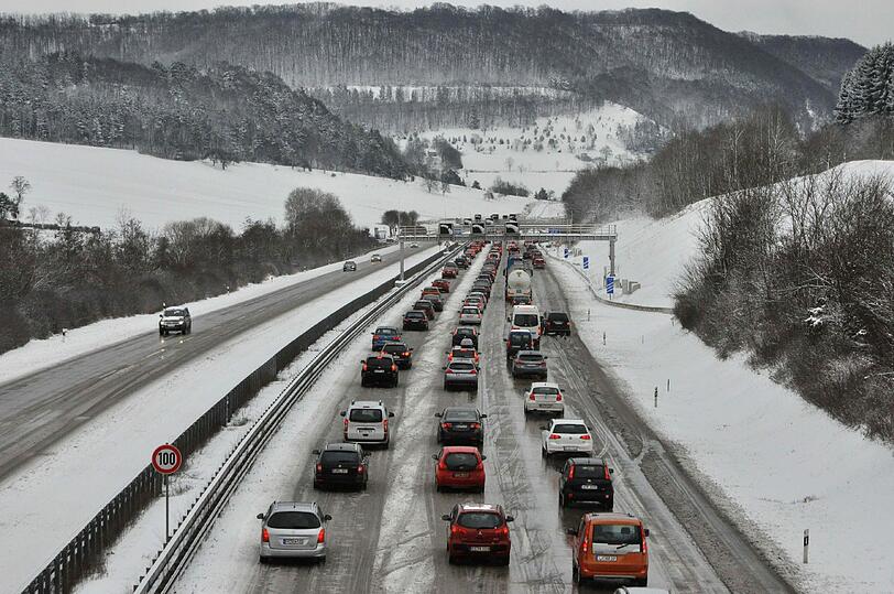 Auch auf der A8 Richtung Salzburg wird es am kommenden Wochenende wieder eng.