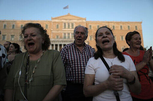 Proteste in Athen: Griechische Rentner demonstrieren gegen den Sparkurs.