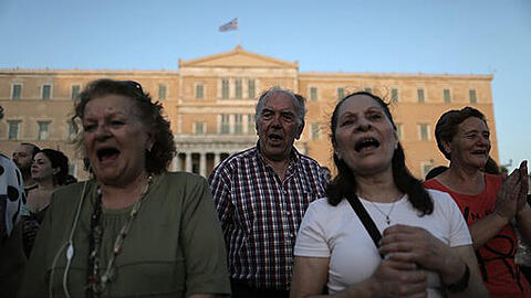 Proteste in Athen: Griechische Rentner demonstrieren gegen den Sparkurs.