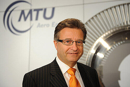 Der Vorstandsvorsitzende von MTU Aero Engines, Egon Behle