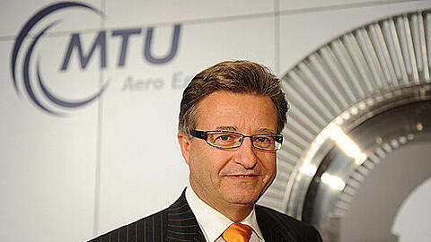 Der Vorstandsvorsitzende von MTU Aero Engines, Egon Behle