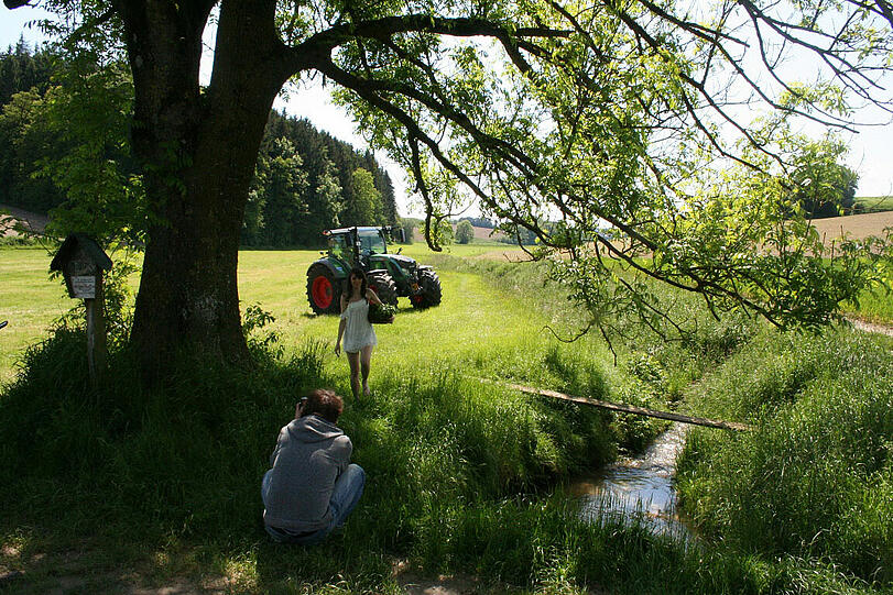Making-Of-Bilder des Jungbauernkalender 2014.