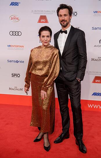 Schauspielerin Hannelore Elsner und Schauspieler Florian David Fitz