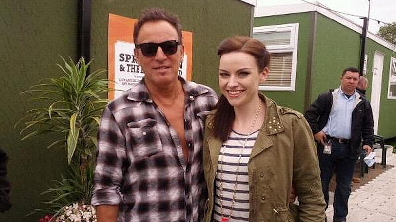 Amy Macdonald mit Bruce Springsteen.