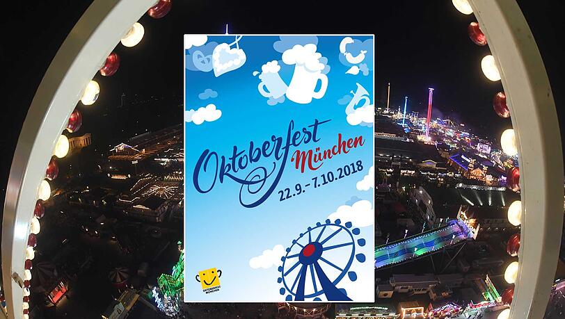 "Auf eine himmlische Wiesn 2018!": So sieht das Wiesn-Plakat 2018 aus. "Auf eine himmlische Wiesn 2018!": So sieht das Wiesn-Plakat 2018 aus.