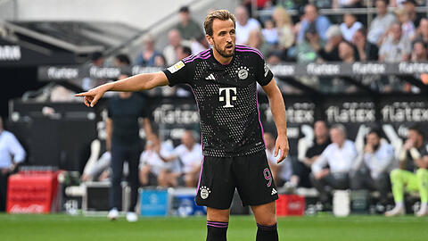 Harry Kane wird beim neuen EA Sports FC gut bewertet. Wo liegen die anderen FC-Bayern-Stars?