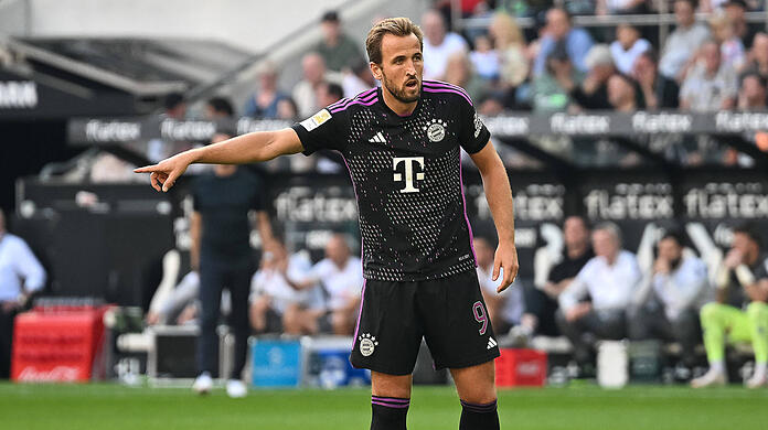 Harry Kane wird beim neuen EA Sports FC gut bewertet. Wo liegen die anderen FC-Bayern-Stars?