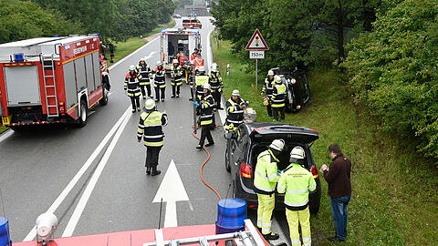 Ein Bild vom Unfallort auf der A94.
