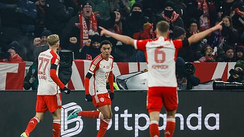 Brachte die Bayern gegen Hoffenheim in Führung und erzielte auch das 2:0: Jamal Musiala (M).