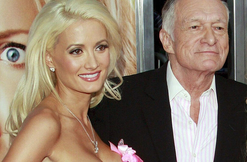 Jahrelang war Holly Madison die "Haupt-Freundin" von Playboy-Gründer Hugh Hefner (hier bei einem Event 2008 in Los Angeles)