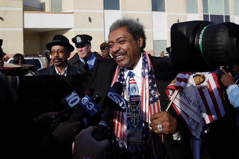 Auch Box-Promoter Don King erschien.
