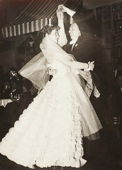 Prinzenwalzer 1953 mit Inge von Keszycki und Paul Stengel.