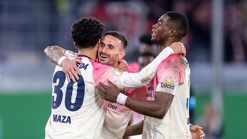 Steht nach hartem Kampf und Verlängerung im Pokal-Achtelfinale: Bayer Leverksuen.