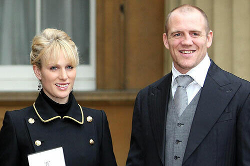 Die Enkelin der Queen Zara Phillips mit ihrem Verlobten Mike Tindall.