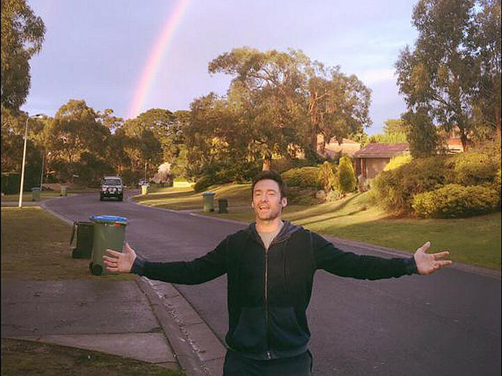 Hugh Jackman freut sich an den einfachen Dingen - zum Beispiel am australischen Wetter