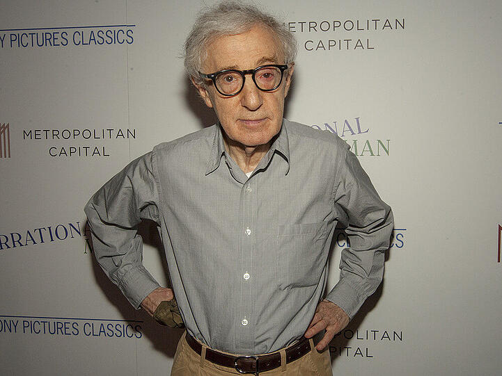Woody Allen bei einer Vorführung von "Irrational Man" in Chicago