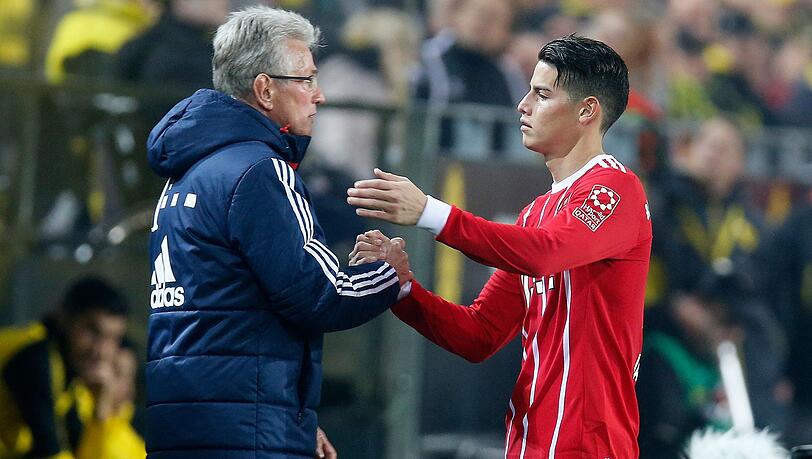 Vertraute beim FC Bayern: Trainer Jupp Heynckes (li.) und James Rodriguez. Vertraute beim FC Bayern: Trainer Jupp Heynckes (li.) und James Rodriguez.