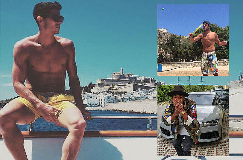 So entspannen die Bayern-Stars im Urlaub! Klicken Sie sich durch die Bilderstrecke.