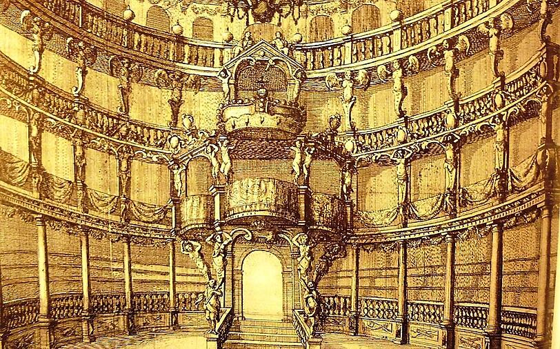 Verlorene Pracht 2: Das Opernhaus am Salvatorplatz wurde im 17. Jahrhundertz erbaut - und im 19. Jahrhundert abgerissen.