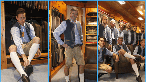 Die Löwen machen sich fit für die Wiesn: Am Dienstag wurde das Team um Trainer Friedhelm Funkel bei Loden Frey passend eingekleidet. Die Bilder!