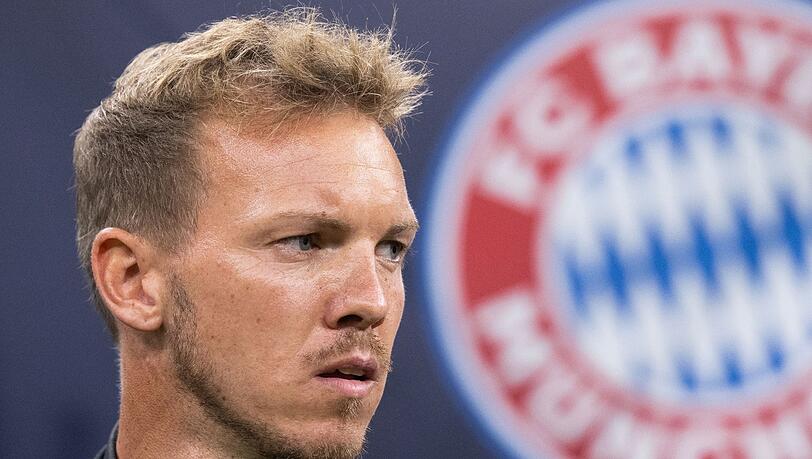 Münchens Trainer Julian Nagelsmann vor einem Spiel.