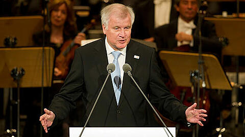 Ministerpräsident Horst Seehofer: Seine Rede zum Tag der Deutschen Einheit stellte die Techniker vor eine Herausforderung.