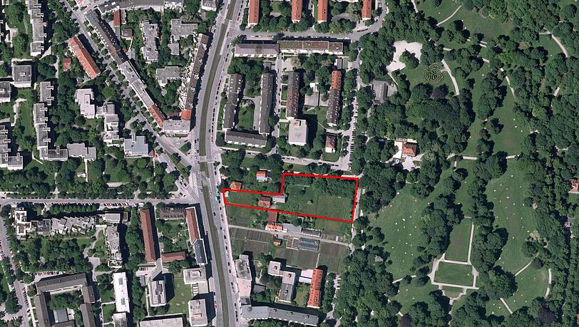Das Baugrundstück: Direkt am Luitpoldpark werden die rund 80 neuen Eigentumswohnungen entstehen. Das Baugrundstück: Direkt am Luitpoldpark werden die rund 80 neuen Eigentumswohnungen entstehen.
