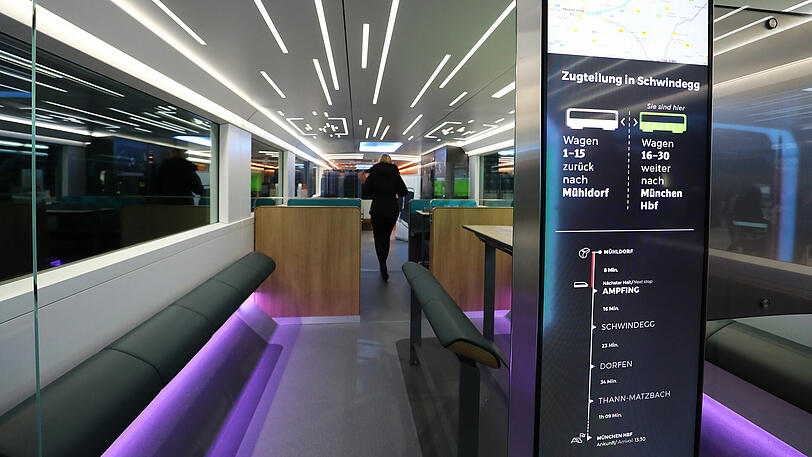 Mit dem "Ideenzug" will die Deutsche Bahn einen Ausblick darauf geben, wie Pendeln in Zukunft aussehen könnte.
