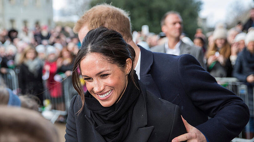 Herzogin Meghan während eines öffentlichen Auftritts in Cardiff