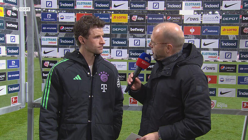 Nach Debakel – Thomas Müller muss Sky-Frage ausweichen und verplappert sich: 'Sonst könnt Ihr ja gleich in der Kabine filmen'