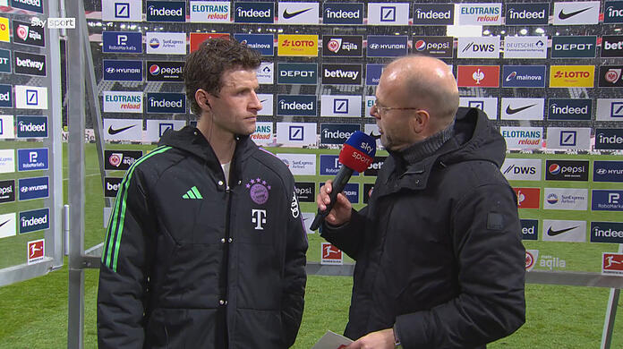 Auch nach dem 1:5-Debakel in Frankfurt war Thomas Müller der einzige Bayern-Spieler, der zum Interview erschien.