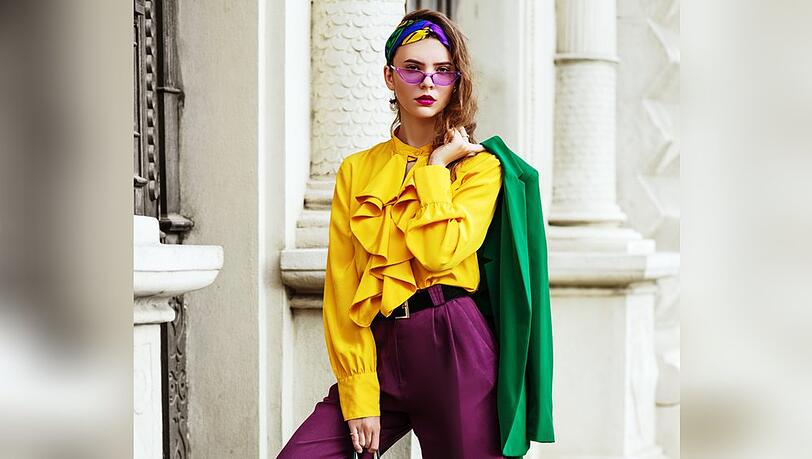 Alles erlaubt? Color Blocking will gelernt sein.