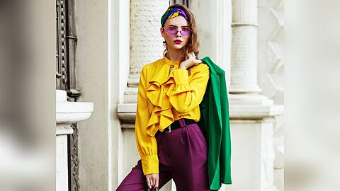 Alles erlaubt? Color Blocking will gelernt sein.