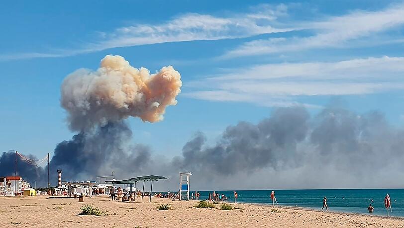 Erst am Dienstag vor einer Woche gab es schwere Explosionen auf einem russischen Militärstützpunkt.