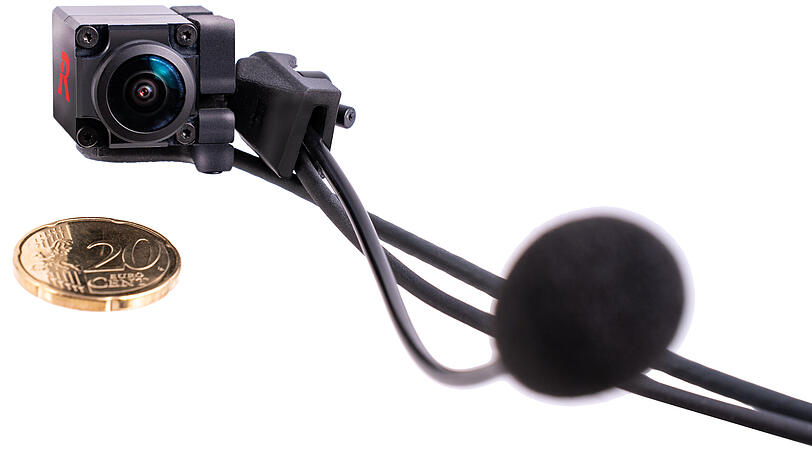 Die RefCam ist kaum gr&ouml;&szlig;er als eine 20-Cent-M&uuml;nze.