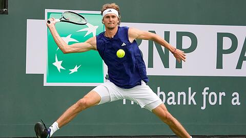 Für Alexander Zverev kam in Indian Wells im Achtelfinale das Aus.