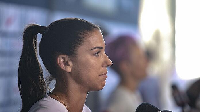 Äußerte scharfe Kritik am spanischen Fußball-Verbandspräsidenten Luis Rubiales: Alex Morgan.