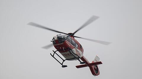 Auch ein Rettungshubschrauber war im Einsatz. (Symbolbild)