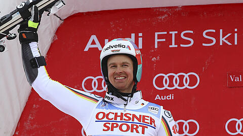 Fuhr beim Riesenslalom-Weltcup in Val d'Isere auf das Podium: DSV-Läufer Stefan Luitz.