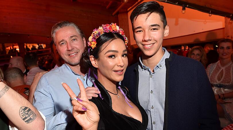 Verona Pooth und Mann Franjo Pooth und Sohn San Diego.