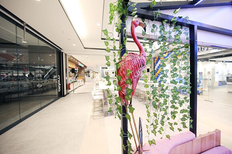 Forum Schwanthalerhöhe: Blick in das neue Shopping-Quartier im Westend.