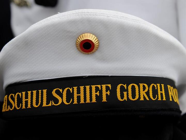 Die Mütze eines Besatzungsmitgliedes der Gorch Fock.