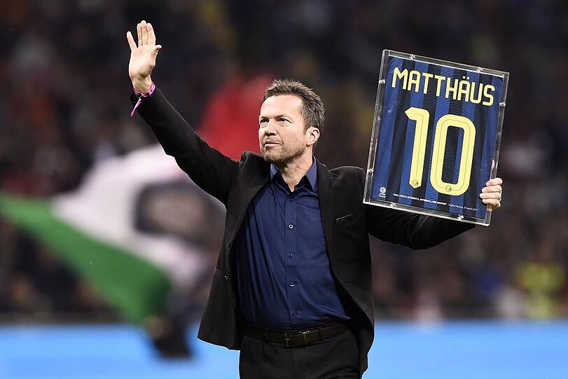 Von Bayern über Mailand zurück zu Bayern: 1992 beim Abschied von Inter. Ein Kreuzbandriss verhinderte den Wechsel zu Juventus.