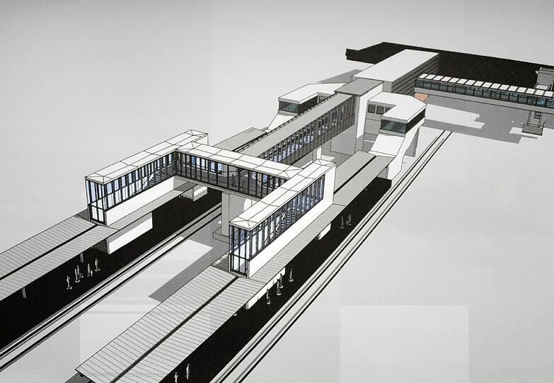 Und so soll der Bahnhof aussehen, wenn er fertig ist.