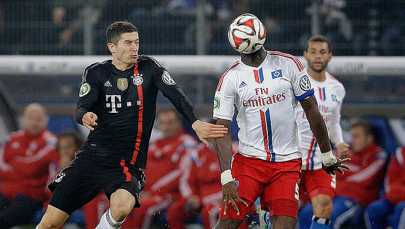 Robert Lewandowski (l) zeigte gegen den HSV eine starke Vorstellung. Robert Lewandowski (l) zeigte gegen den HSV eine starke Vorstellung.