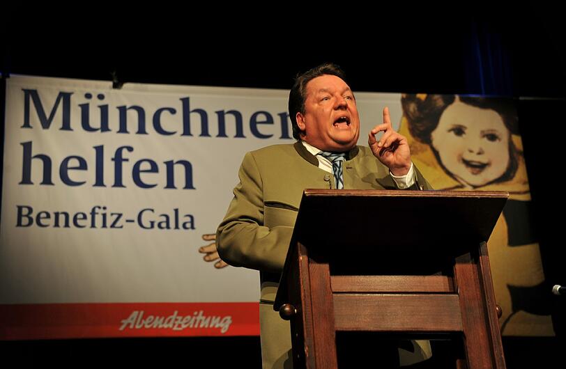 Kabarettist Helmut Schleich zeigte seine grandiose Franz Josef Strauß-Parodie bei der AZ-Gala.