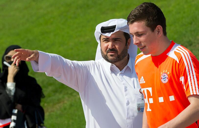 Der FC Bayern am vierten Trainingstag in Doha.