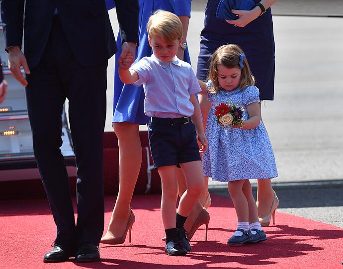Die britischen Royals bei der Ankunft in Berlin